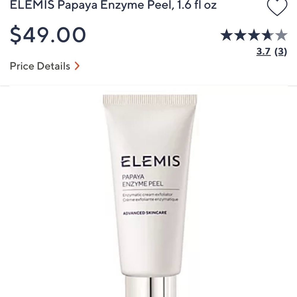 Elemis Papaya Enzyme Peel 1.6 fl. oz. Brand new never opened.